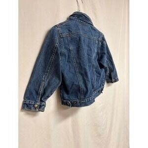 Electric Kids Vintage Denim Jacket Medium Wash Blue Trucker Size 7 90s Grunge